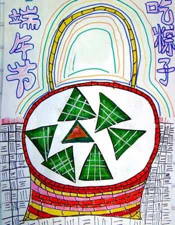 粽子简笔画图片大全 粽子简笔画图片