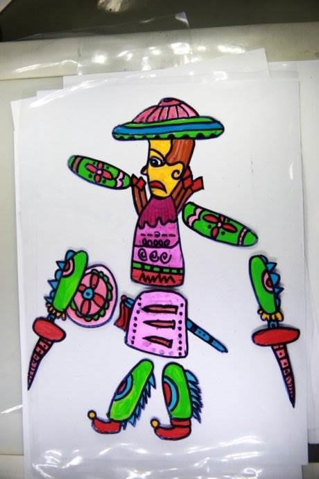 皮影简笔画 皮影简笔画图片大全简易