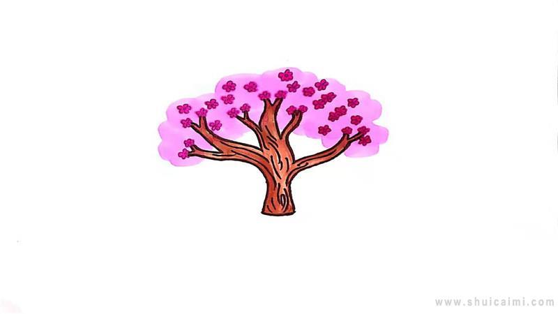 桃树简笔画怎么画 桃树简笔画步骤