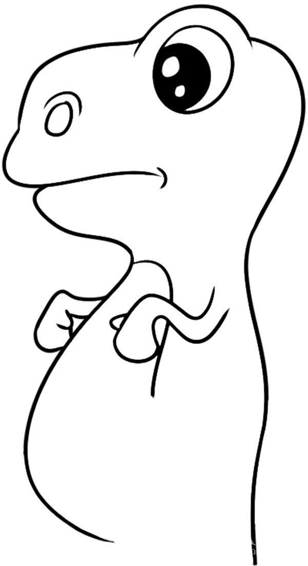 可爱的恐龙的简笔画怎么画 可爱的恐龙简笔画画法