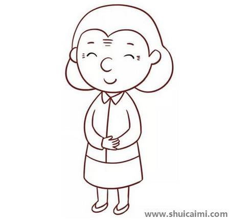 老奶奶儿童简笔画