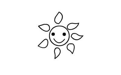 太阳简笔画图片大全 各种太阳的画法简笔画