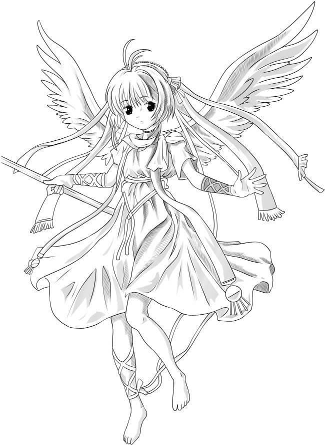 天使简笔画 天使简笔画可爱