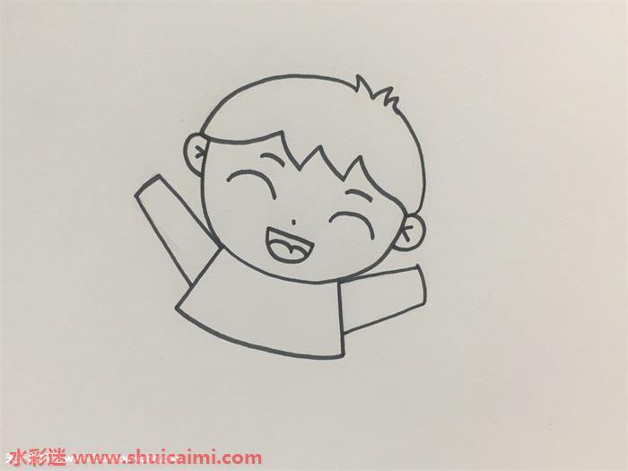 小孩怎么画 小孩简笔画简单彩色