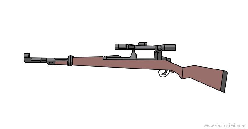 绝地求生98K儿童画怎么画 绝地求生98K简笔画好看