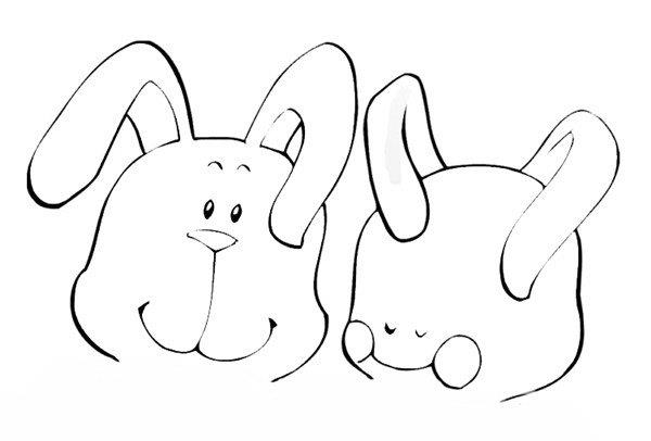 看书的小兔的简笔画怎么画 看书的小兔简笔画图片