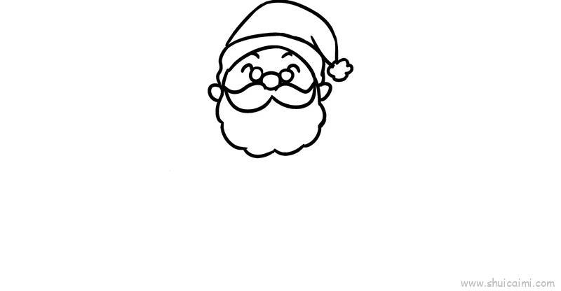 圣诞节圣诞老人儿童画怎么画 圣诞节圣诞老人简笔画图片