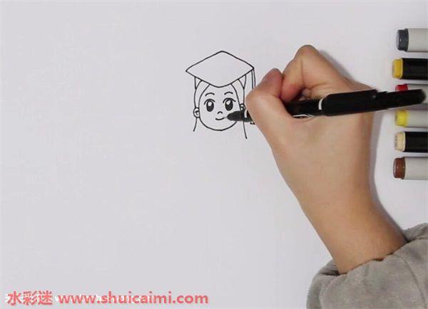 博士怎么画 博士简笔画画法