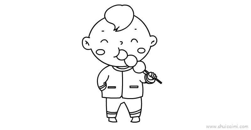 春节插画儿童画怎么画 春节插画简笔画好看