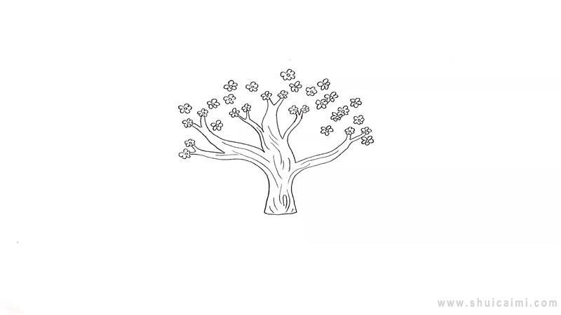 桃树简笔画怎么画 桃树简笔画步骤