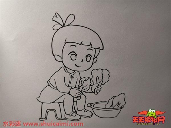 五一快乐节人物怎么画 五一快乐节人物简笔画步骤图