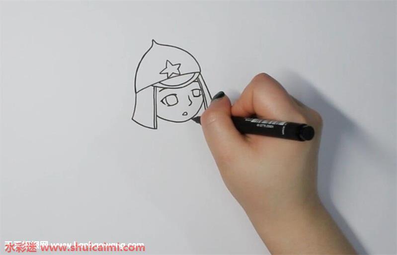 保尔柯察金怎么画 保尔柯察金简笔画图片带颜色