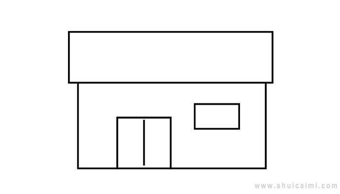 ​便利店简笔画怎么画 ​便利店简笔画步骤