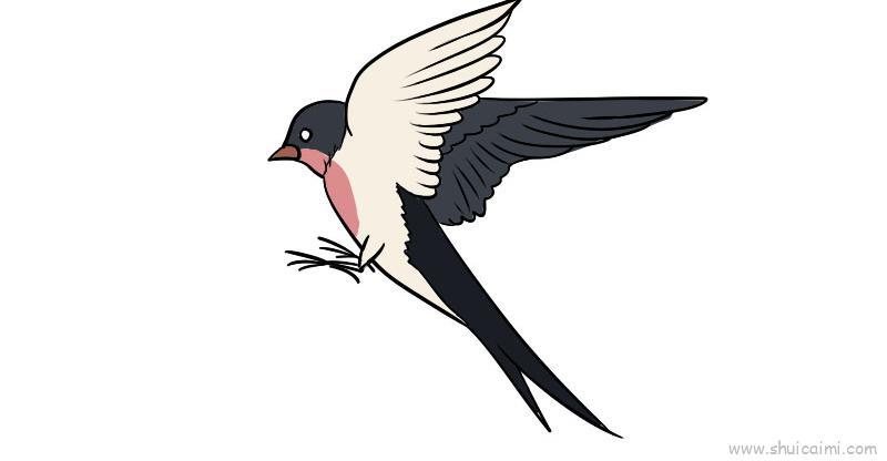 燕子儿童画怎么画 燕子简笔画简单