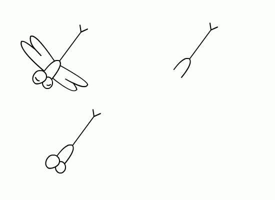 蜻蜓简笔画 蜻蜓简笔画简单又漂亮