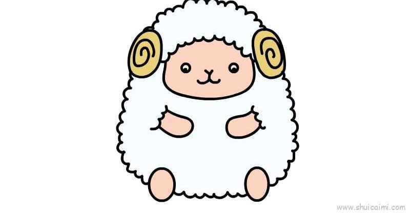绵羊儿童画怎么画 绵羊简笔画简单又好看