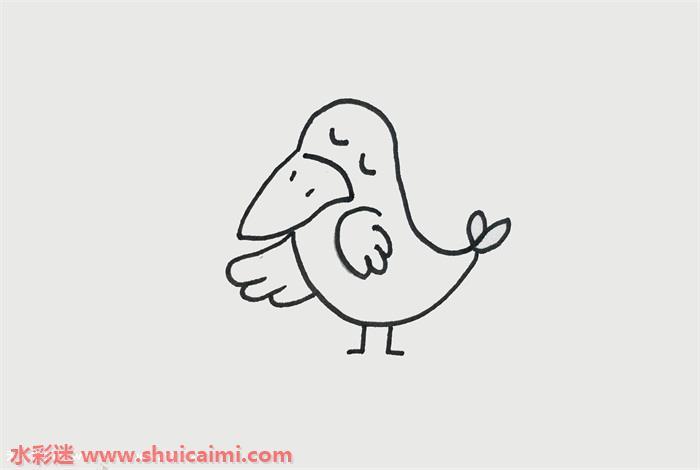 乌鸦怎么画 乌鸦简笔画简单又漂亮彩色