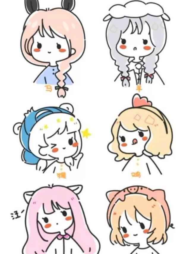 q版简笔画图片大全 q版简笔画卡通图片