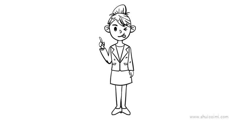 漫画女生儿童画怎么画 漫画女生简笔画简单又好看