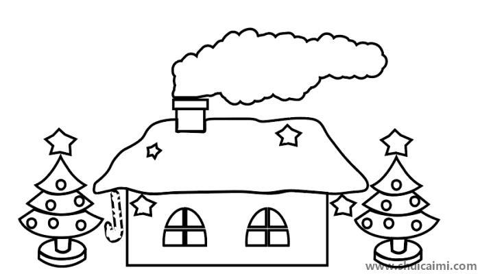 圣诞房子简笔画怎么画 圣诞房子简笔画简单
