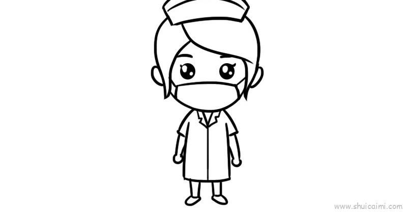 医护人员儿童画怎么画 医护人员简笔画图片