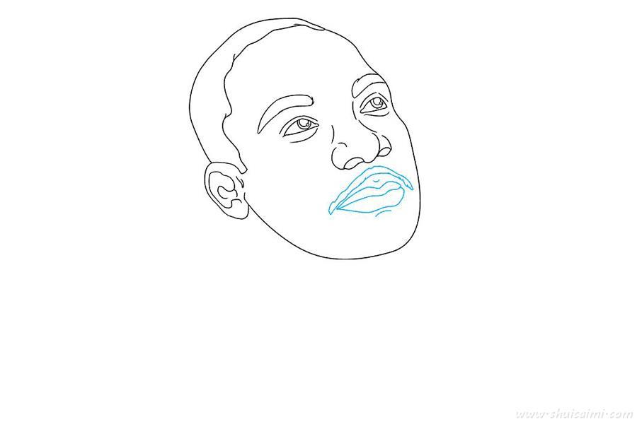马丁路德金怎么画 马丁路德金简笔画简单又漂亮彩色