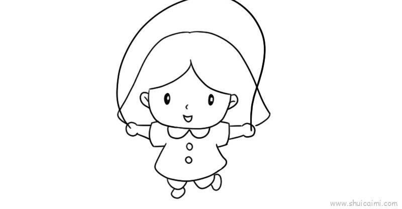 跳绳儿童画怎么画 跳绳简笔画图片大全