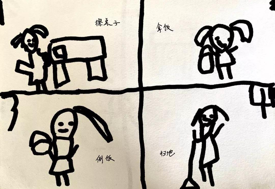 拖地简笔画 幼儿拖地简笔画