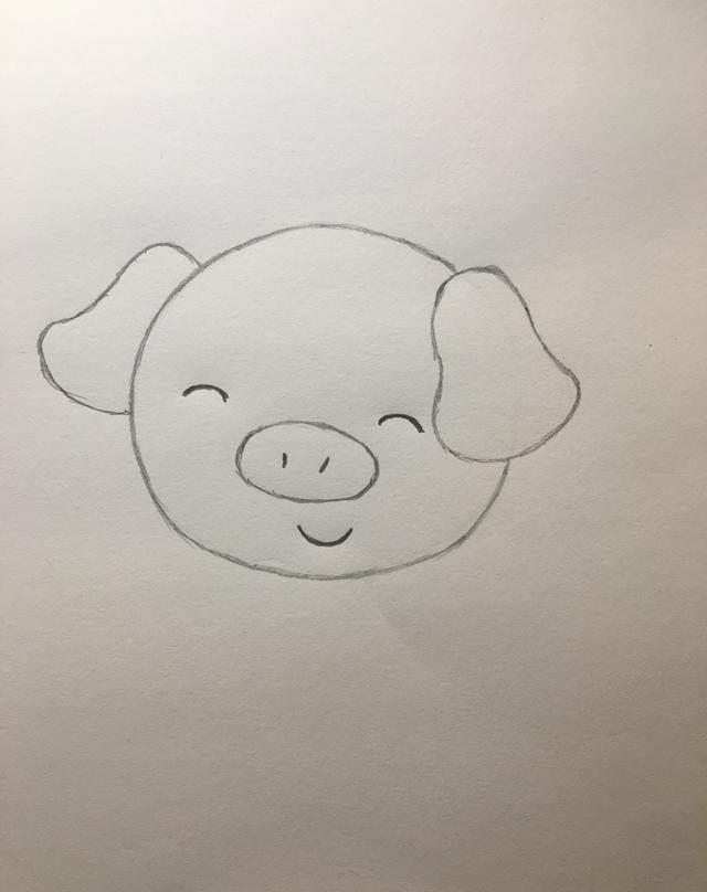 猪的简笔画 猪的简笔画简单又好看