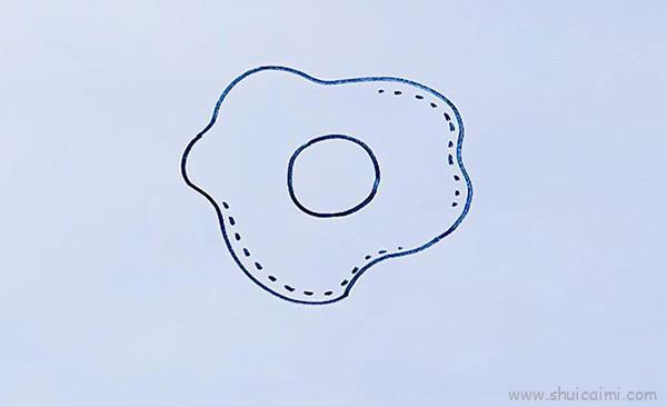 煎蛋儿童画怎么画 煎蛋简笔画画法