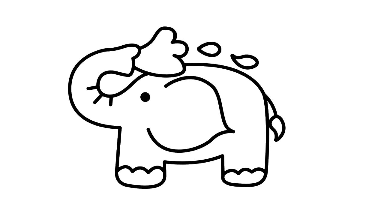 大象简笔画怎么画 大象简笔画画法