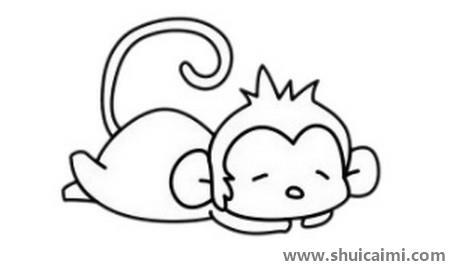 猴子儿童简笔画