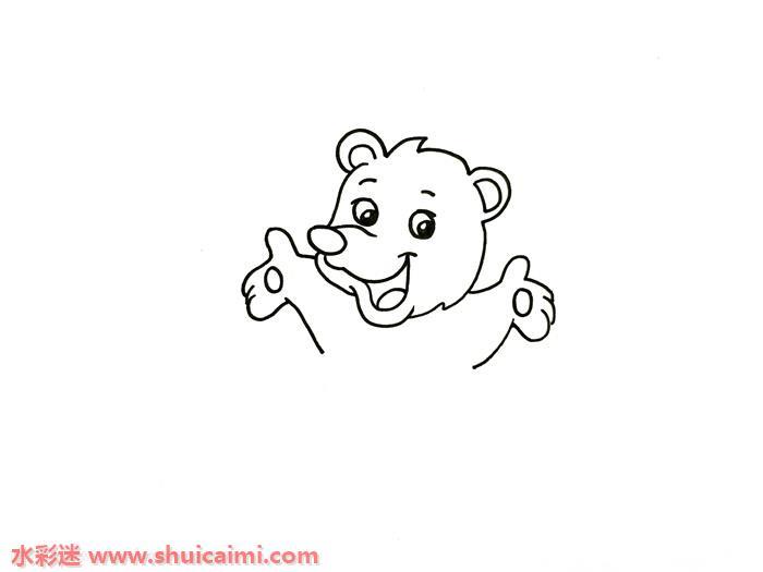 QQ红包熊怎么画 熊简笔画简单易画彩色
