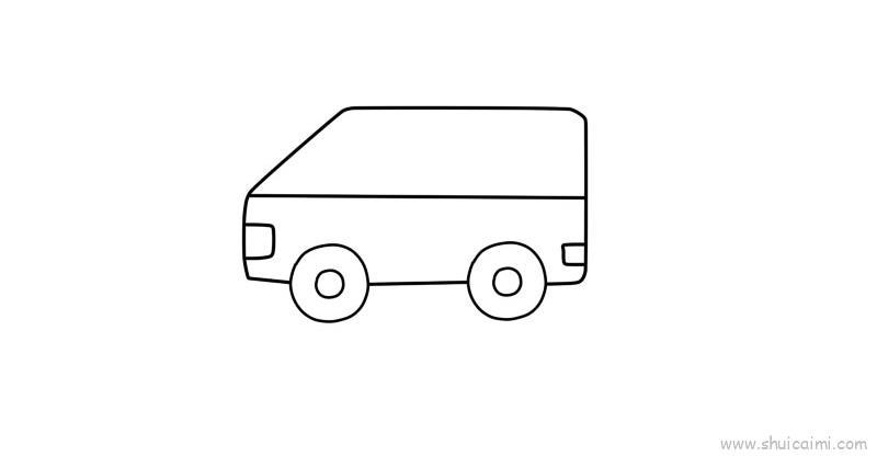 救护车儿童画怎么画 救护车简笔画图片