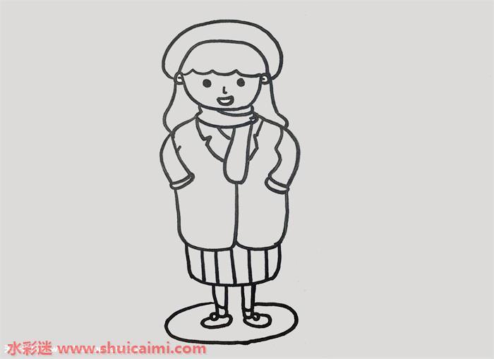 美女怎么画 美女简笔画步骤