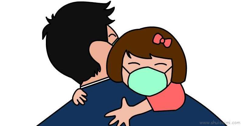 带口罩儿童画怎么画 带口罩简笔画顺序