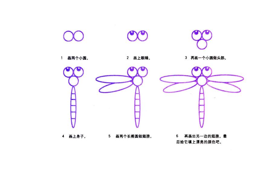蜻蜓简笔画图片大全可爱图片大全 蜻蜓的简笔画怎么画最好看又简单