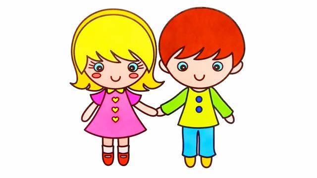 男孩女孩简笔画 男孩女孩简笔画图片