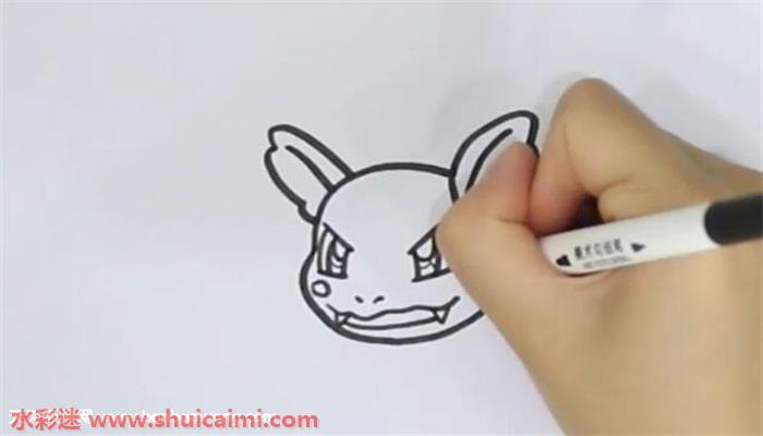 卡咪龟怎么画 卡咪龟简笔画图片