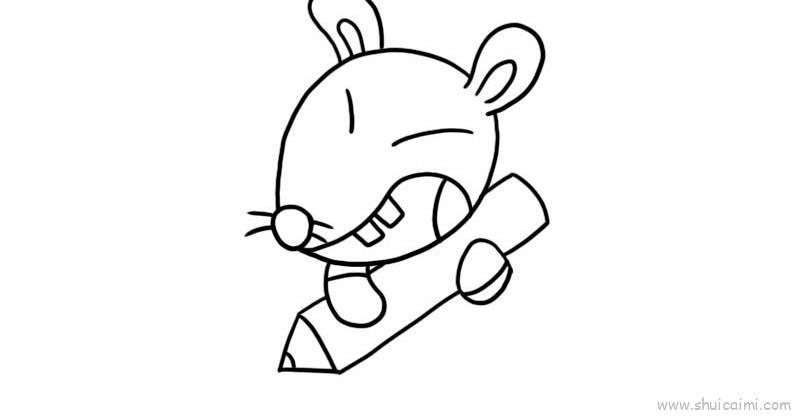 爱写字儿童画怎么画 爱写字简笔画画法