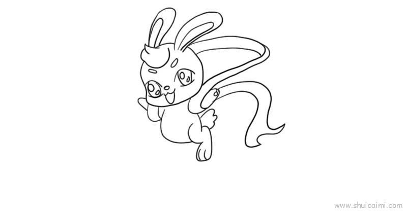 玉兔儿童画怎么画 玉兔简笔画简单