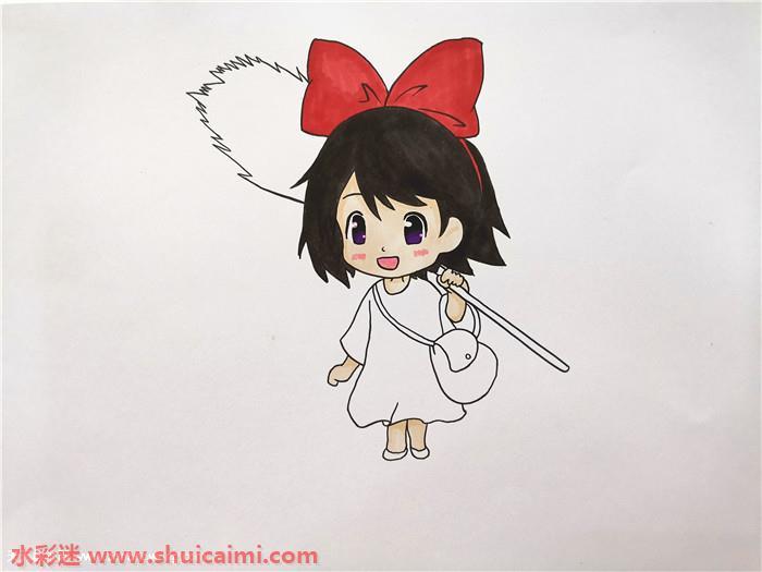 魔女宅急便怎么画 魔女宅急便简笔画漂亮