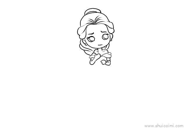 贝尔公主儿童画怎么画 贝尔公主简笔画顺序