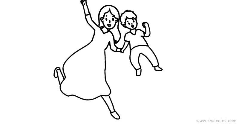 母亲节妈妈儿童画怎么画 母亲节妈妈简笔画好看