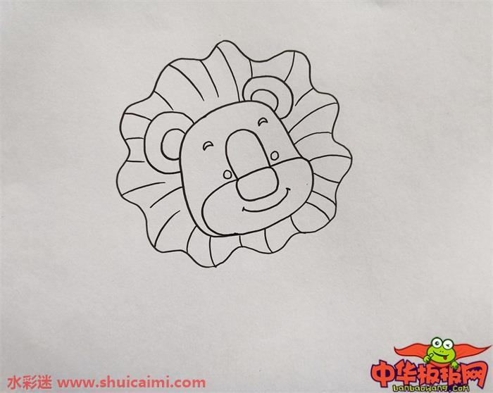 分享狮子简笔画教程，一步一步教你画狮子