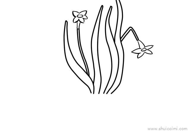 水仙花儿童画怎么画 水仙花简笔画简单