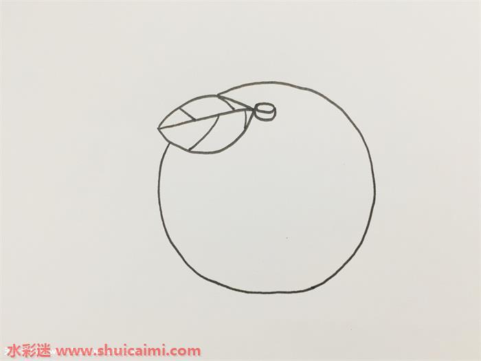 橘子怎么画 橘子简笔画简单彩色