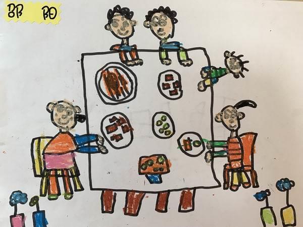 年夜饭的简笔画 年夜饭的简笔画怎么画的