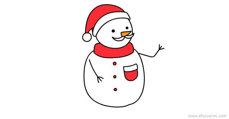 雪人儿童画怎么画 雪人简笔画简单