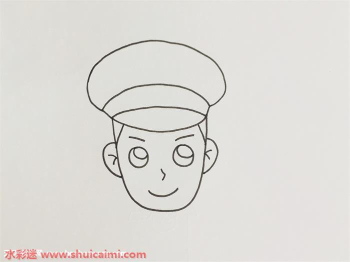 交警怎么画 交警简笔画图片大全彩色